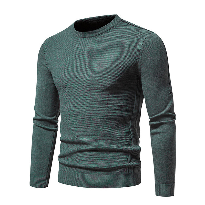 Nova pletena odjeća, jednobojna, uska majica s okruglim izrezom, donja majica, moderan, udoban ležeran gornji dio