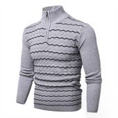 2022. aasta meeste trendikas jacquard-sooja mustriga pikkade varrukatega silmkoeline kampsun Meeste õues sviiter mantlid Meeste riided Topid