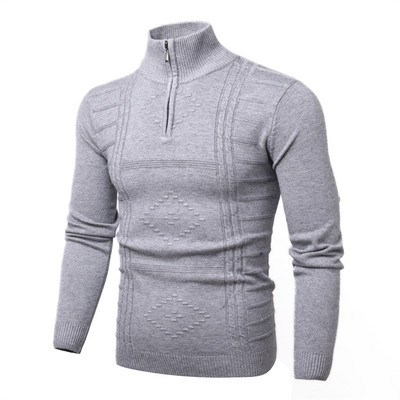 2022. aasta meeste trendikas jacquard-sooja mustriga pikkade varrukatega silmkoeline kampsun Meeste õues sviiter mantlid Meeste riided Topid