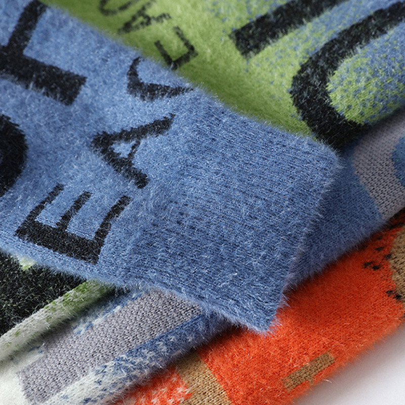 Φθινοπωρινό και Χειμώνα Νέο ανδρικό πουλόβερ πουλόβερ με μισό ζιβάγκο Άνετη τάση μόδας Λεπτό μακρυμάνικο πλεκτό τοπ M-3xl