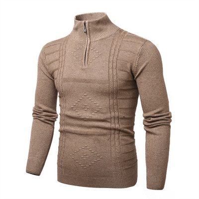 2022. muški trendi pleteni džemper s toplim uzorkom od jacquard dugih rukava, muški džemper za van, kaputi, muška odjeća