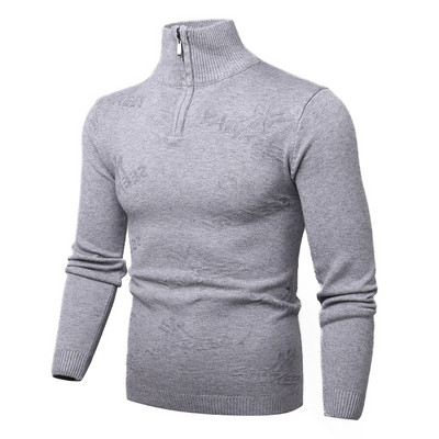 2022. muški trendi pleteni džemper s toplim uzorkom od jacquard dugih rukava, muški džemper za van, kaputi, muška odjeća