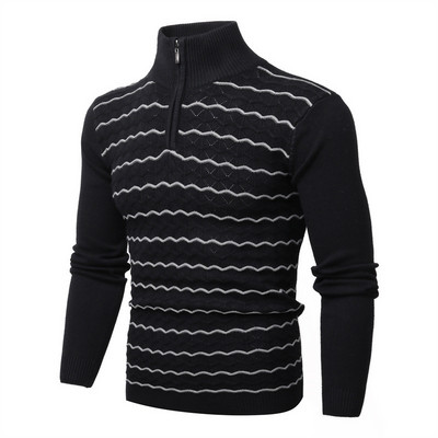 2022. muški trendi pleteni džemper s toplim uzorkom od jacquard dugih rukava, muški džemper za van, kaputi, muška odjeća