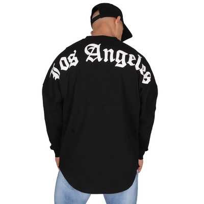 Uus spordisärk Muscle Meeste Jõusaalid Jooksmine Fitness T-särgid Sügis Meeste Vaba aeg Treening Street Trend Lahti pikkade varrukatega T-särk