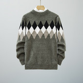 Nova omladinska zimska pletena vesta mikroelastična udobna modna topla majica s jednostavnim engleskim slovima M-3XL