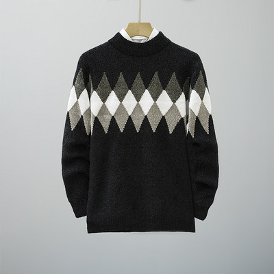 Nova omladinska zimska pletena vesta mikroelastična udobna modna topla majica s jednostavnim engleskim slovima M-3XL