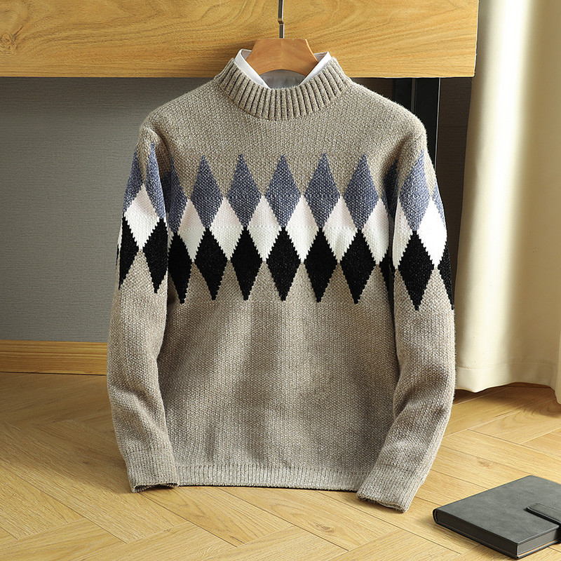 Nova omladinska zimska pletena vesta mikroelastična udobna modna topla majica s jednostavnim engleskim slovima M-3XL