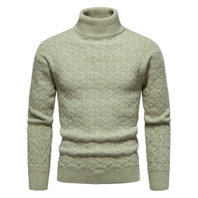 Kvaliteetne meeste kaelusega kampsun Talvine vabaaja meeste kootud Korea klassikaline kampsun, mis hoiab soojas Fitness Meeste pulloverid