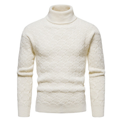 Kvaliteetne meeste kaelusega kampsun Talvine vabaaja meeste kootud Korea klassikaline kampsun, mis hoiab soojas Fitness Meeste pulloverid