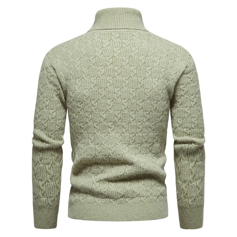 Kvaliteetne meeste kaelusega kampsun Talvine vabaaja meeste kootud Korea klassikaline kampsun, mis hoiab soojas Fitness Meeste pulloverid