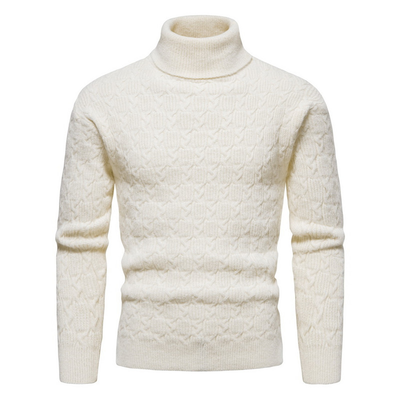 Kvaliteetne meeste kaelusega kampsun Talvine vabaaja meeste kootud Korea klassikaline kampsun, mis hoiab soojas Fitness Meeste pulloverid