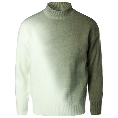 Jesen i zima Novi pleteni pulover za mlade Pulover s visokim ovratnikom Donji dio košulje Modni gradijentski pulover