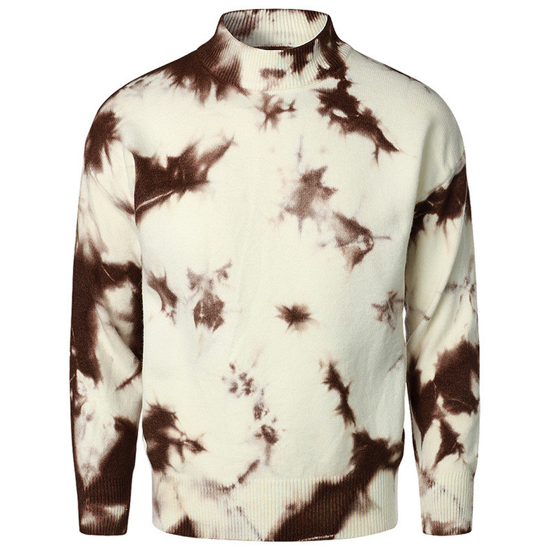 Jesen i zima Novi pleteni pulover za mlade Pulover s visokim ovratnikom Donji dio košulje Modni gradijentski pulover