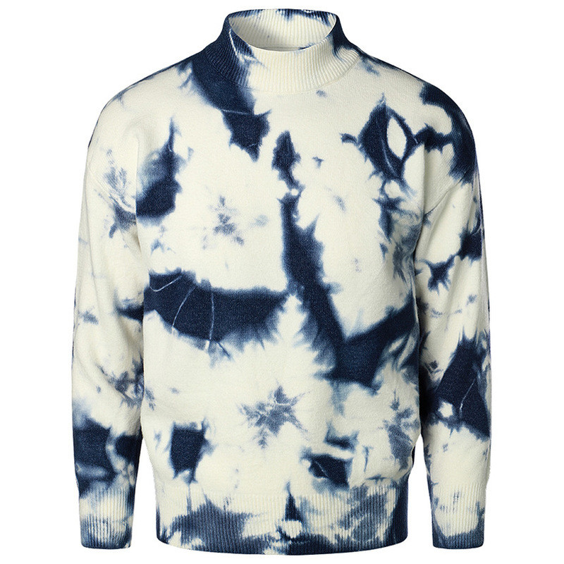 Jesen i zima Novi pleteni pulover za mlade Pulover s visokim ovratnikom Donji dio košulje Modni gradijentski pulover