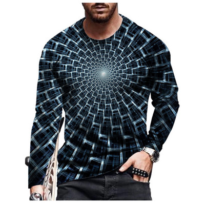 2021 νέο καλοκαιρινό ανδρικό μπλουζάκι 3D χιπ χοπ νέο καρτούν εκτύπωσης τρισδιάστατου μοτίβου με μακριά μανίκια casual σπορ μόδας