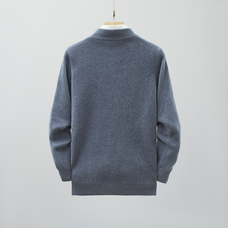 Talvine uus meeste pikkade varrukatega kampsun Crew Neck Kootud kampsun Mood Slim Fit Mugav mitmekülgne top M-3XL