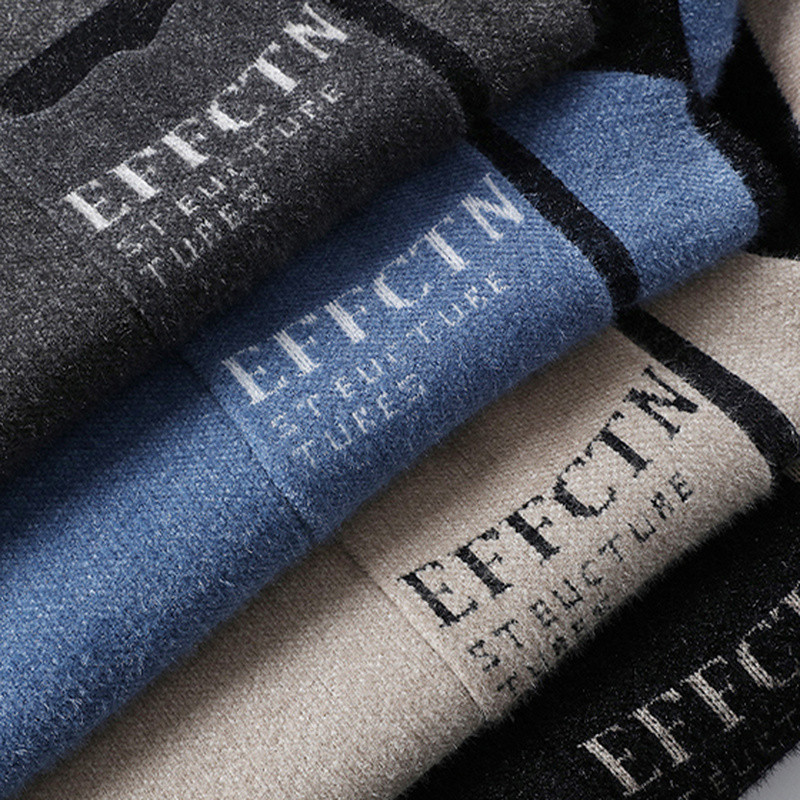 New Fashion meeste Colorblock kampsun Mood mugav mitmekülgne õhuke pikkade varrukatega poolkilpkaelusega kootud topp M-3XL