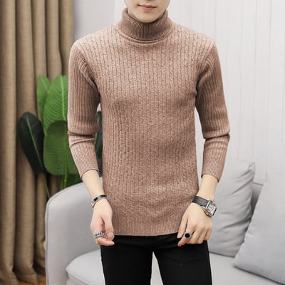 Ανδρικό πουλόβερ με ζιβάγκο Χειμερινό Casual Ανδρικό πλεκτό πουλόβερ Keep Warm Fitness Ανδρικά πουλόβερ