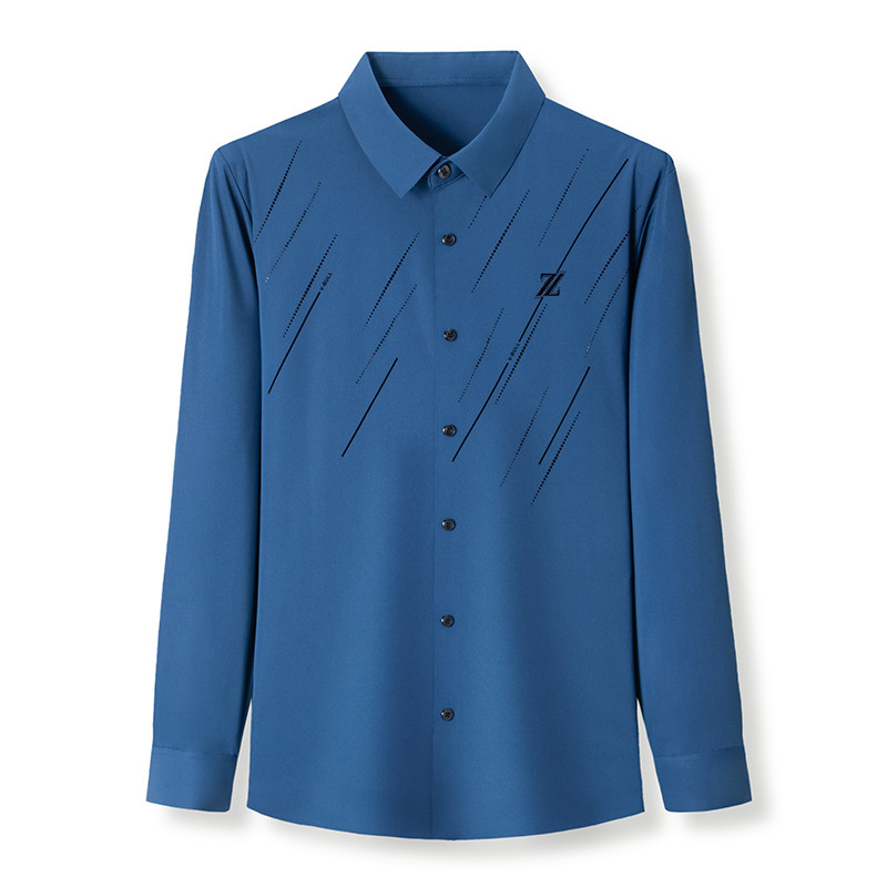 Visokokvalitetna muška elastična poslovna košulja dugih rukava marke Traceless