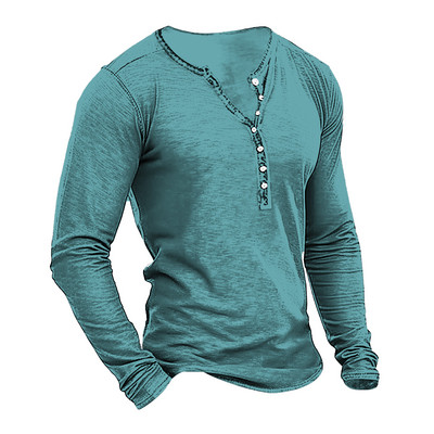 Vintage majica kratkih rukava za muškarce Jednobojne grafičke majice kratkih rukava Pamučne majice s 3D ispisom Majice dugih rukava s V-izrezom Prevelike muške gornje majice