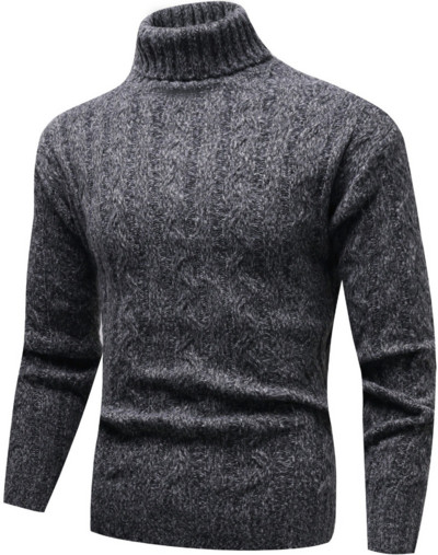 Uus trend, talvine soe meeste kampsun mustriga pikkade varrukatega vabaaja ühevärviline pullover kootud kampsun