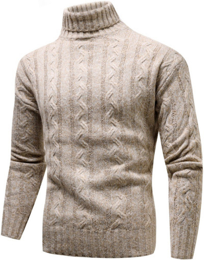 Uus trend, talvine soe meeste kampsun mustriga pikkade varrukatega vabaaja ühevärviline pullover kootud kampsun