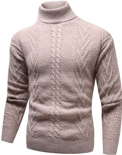 Uus trend, talvine soe meeste kampsun mustriga pikkade varrukatega vabaaja ühevärviline pullover kootud kampsun