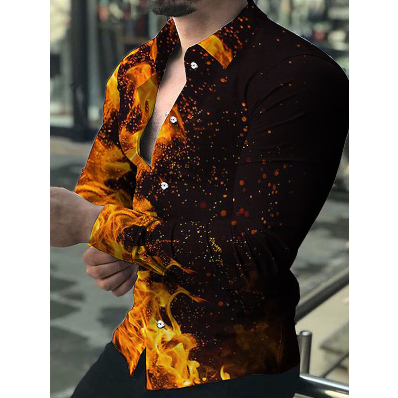 Kirjatrükiga meeste pikkade varrukatega särk lihtsa ja igapäevase disainiga meeste särk kunstilises stiilis sügisriided luksuslikud meeste topid