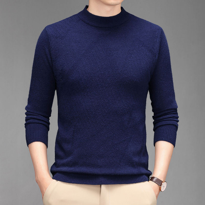 Modni jednobojni široki pleteni pulover muške odjeće 2023. Jesen Zima Novi preveliki ležerni puloveri Korejski gornji dijelovi