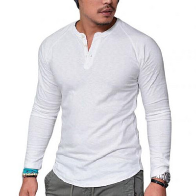 Muška ležerna jednobojna majica kratkih rukava s dugim rukavima i dugim rukavima, jednobojna, ležerna, velika veličina