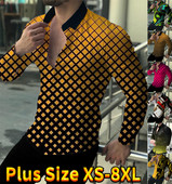 Lagana, luksuzna trend košulja, muška ležerna košulja s ispisanim uzorkom, majice s dugim rukavima, muška odjeća, majica za maturalnu zabavu XS-8XL