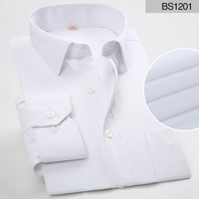 Pluss suur suurus 8XL 7XL 6XL 5XL 4XL Slim Fit Meeste äri vabaaja pikkade varrukatega särk Klassikalised triibulised meeste sotsiaalsed särgid