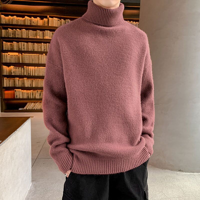 Χειμώνας 2023 Νέο πουλόβερ από κασμίρ Ανδρικά πουλόβερ με φαρδιά ζιβάγκο ανδρικό πουλόβερ κορυφαίας ποιότητας Χοντρά ζεστά ανδρικά πουλόβερ Pull Homme Hiver