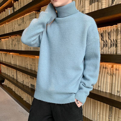 Χειμώνας 2023 Νέο πουλόβερ από κασμίρ Ανδρικά πουλόβερ με φαρδιά ζιβάγκο ανδρικό πουλόβερ κορυφαίας ποιότητας Χοντρά ζεστά ανδρικά πουλόβερ Pull Homme Hiver