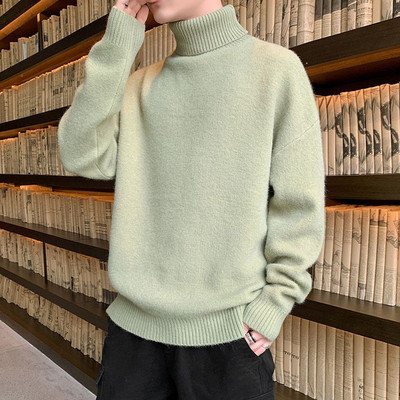 Χειμώνας 2023 Νέο πουλόβερ από κασμίρ Ανδρικά πουλόβερ με φαρδιά ζιβάγκο ανδρικό πουλόβερ κορυφαίας ποιότητας Χοντρά ζεστά ανδρικά πουλόβερ Pull Homme Hiver