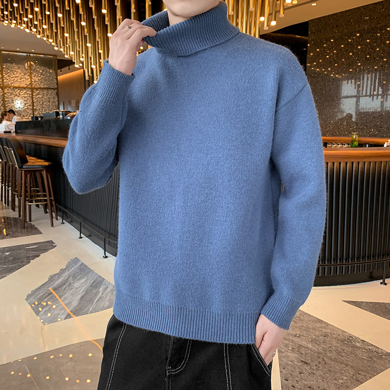 Χειμώνας 2023 Νέο πουλόβερ από κασμίρ Ανδρικά πουλόβερ με φαρδιά ζιβάγκο ανδρικό πουλόβερ κορυφαίας ποιότητας Χοντρά ζεστά ανδρικά πουλόβερ Pull Homme Hiver