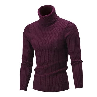 Meeste vaba vabaaja pikkade varrukatega kampsun, kootud soonikuga Slim Fit pullover termokampsun
