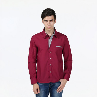 Potpuno nova jesenska muška košulja 2021. Muške svečane košulje Modna muška ležerna poslovna svečana košulja dugih rukava Camisa Social Masculina