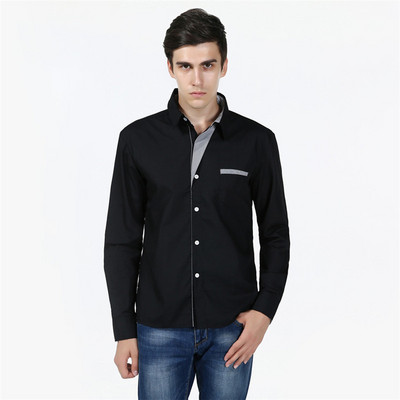 Potpuno nova jesenska muška košulja 2021. Muške svečane košulje Modna muška ležerna poslovna svečana košulja dugih rukava Camisa Social Masculina