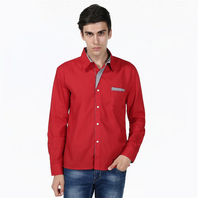 Potpuno nova jesenska muška košulja 2021. Muške svečane košulje Modna muška ležerna poslovna svečana košulja dugih rukava Camisa Social Masculina