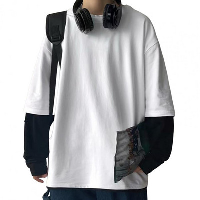 Chic proljetna majica Ležerna muška majica dugih rukava Termalna velika udobna proljetna majica kratkih rukava