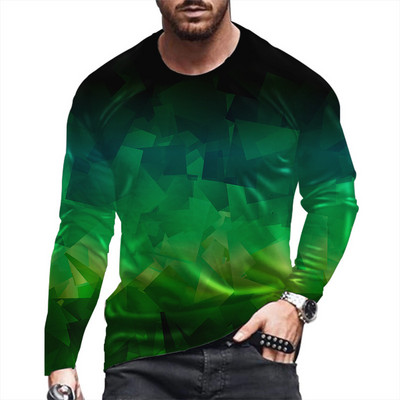 2022 nou tricou abstract cu mânecă lungă, tipărire 3d, bărbați și femei, punk, leu, modă casual, hip hop, top sport de fitness