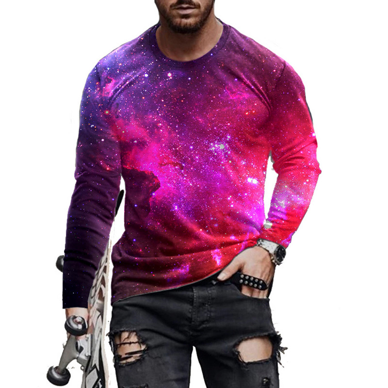 2022 nou tricou abstract cu mânecă lungă, tipărire 3d, bărbați și femei, punk, leu, modă casual, hip hop, top sport de fitness