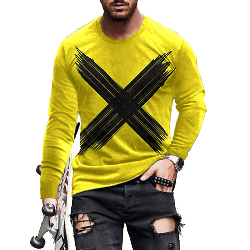 2022 nou tricou abstract cu mânecă lungă, tipărire 3d, bărbați și femei, punk, leu, modă casual, hip hop, top sport de fitness