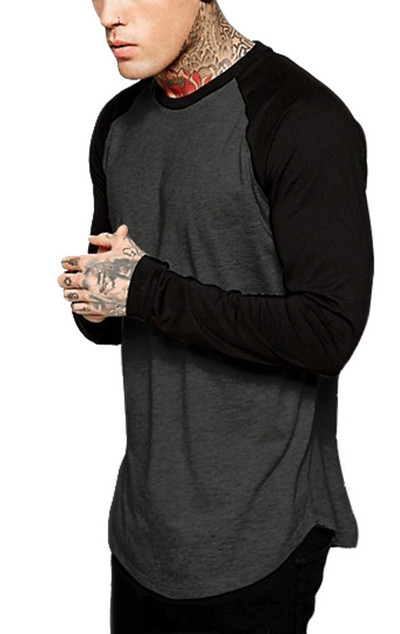 Streetwear ανδρικό μπλουζάκι μπέιζμπολ με μακρυμάνικο μπλουζάκι με λαιμόκοψη Μόδα Casual Cago Sports Team Φθινοπωρινές μπλούζες