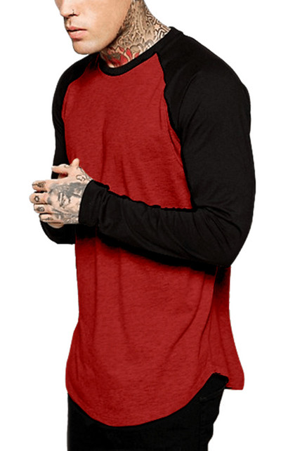 Streetwear ανδρικό μπλουζάκι μπέιζμπολ με μακρυμάνικο μπλουζάκι με λαιμόκοψη Μόδα Casual Cago Sports Team Φθινοπωρινές μπλούζες