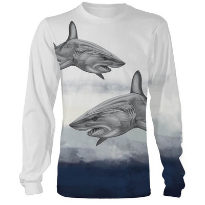 Vintage majice za muškarce Pamučne majice dugih rukava 3d majice za vanjske aktivnosti Puloveri s O izrezom Prevelika odjeća Muška ribolovna odjeća