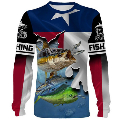 Vintage majice za muškarce Pamučne majice dugih rukava 3d majice za vanjske aktivnosti Puloveri s O izrezom Prevelika odjeća Muška ribolovna odjeća