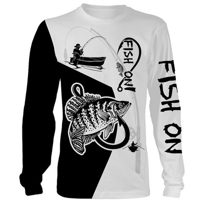 Vintage majice za muškarce Pamučne majice dugih rukava 3d majice za vanjske aktivnosti Puloveri s O izrezom Prevelika odjeća Muška ribolovna odjeća