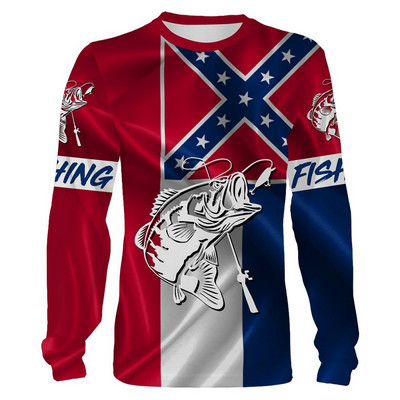 Vintage majice za muškarce Pamučne majice dugih rukava 3d majice za vanjske aktivnosti Puloveri s O izrezom Prevelika odjeća Muška ribolovna odjeća